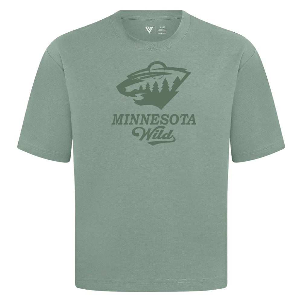 Minnesota Wild Levelwear Shadow Surge Luxe Signature Knit T-Shirt Green