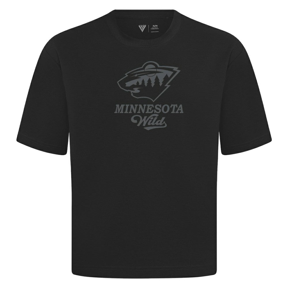 Minnesota Wild Levelwear Shadow Surge Luxe Signature Knit T-Shirt Black