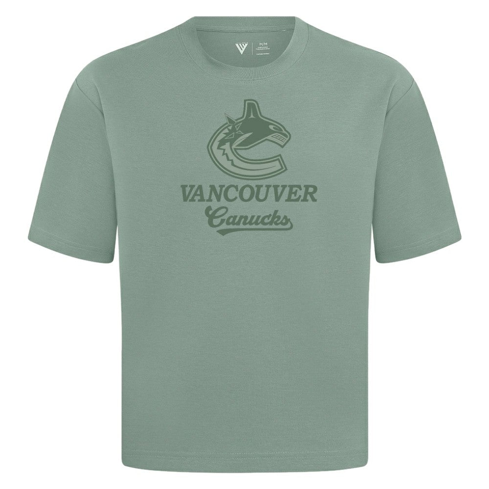 Vancouver Canucks Levelwear Shadow Surge Luxe Signature Knit T-Shirt Green