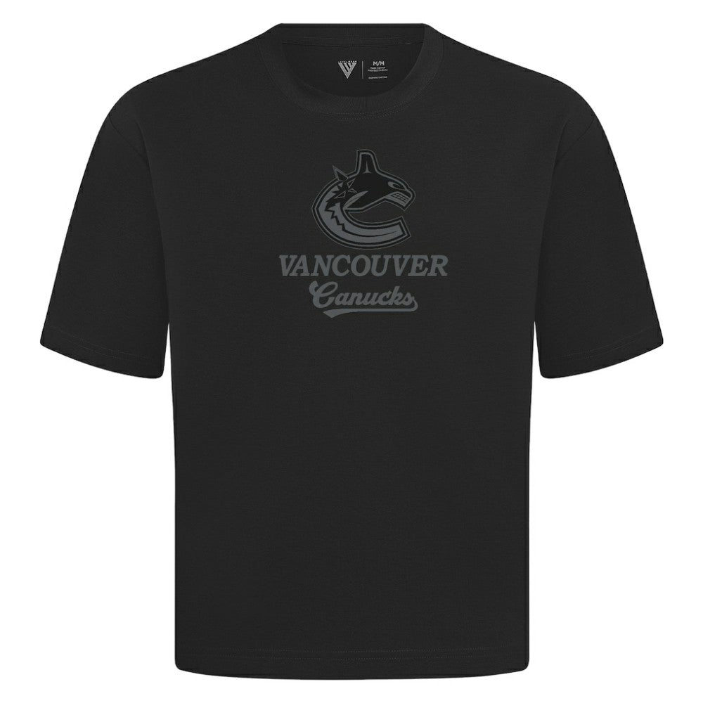Vancouver Canucks Levelwear Shadow Surge Luxe Signature Knit T-Shirt Black