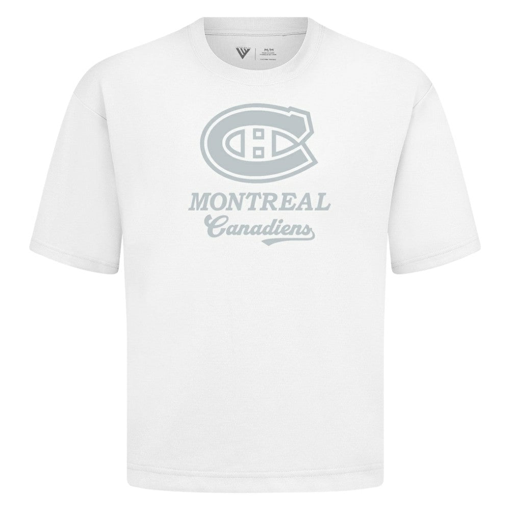 Montreal Canadiens Levelwear Shadow Surge Luxe Signature Knit T-Shirt White