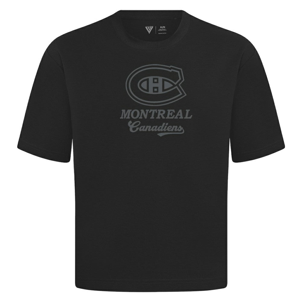 Montreal Canadiens Levelwear Shadow Surge Luxe Signature Knit T-Shirt Black
