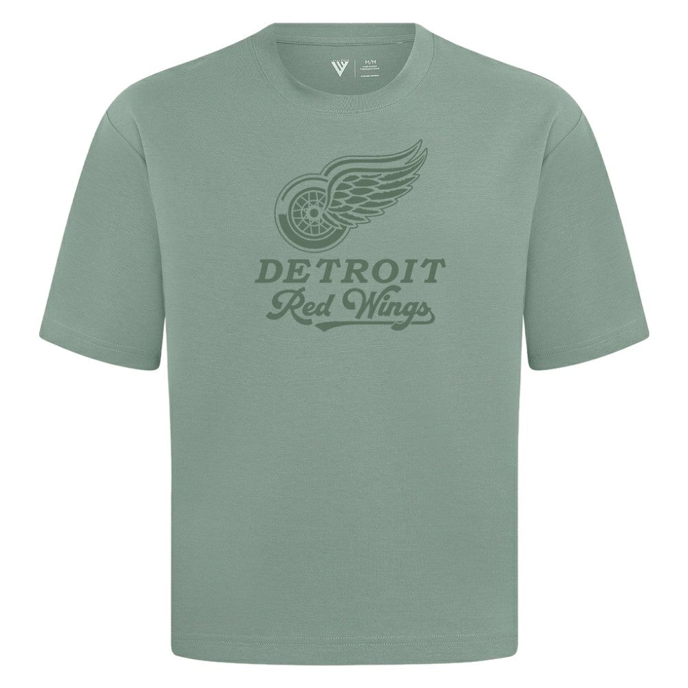 Detroit Red Wings Levelwear Shadow Surge Luxe Signature Knit T-Shirt Green