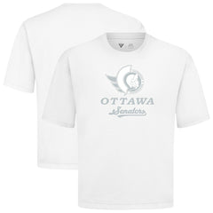 Ottawa Senators Levelwear Shadow Surge Luxe Signature Knit T-Shirt White