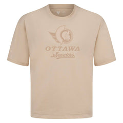 Ottawa Senators Levelwear Shadow Surge Luxe Signature Knit T-Shirt Khaki