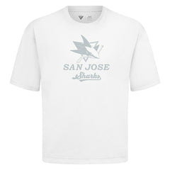 San Jose Sharks Levelwear Shadow Surge Luxe Signature Knit T-Shirt White