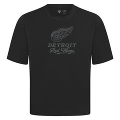 Detroit Red Wings Levelwear Shadow Surge Luxe Signature Knit T-Shirt Black