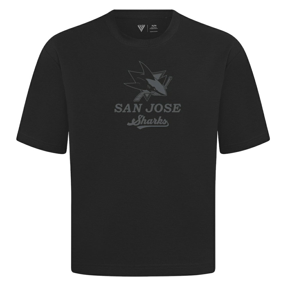 San Jose Sharks Levelwear Shadow Surge Luxe Signature Knit T-Shirt Black
