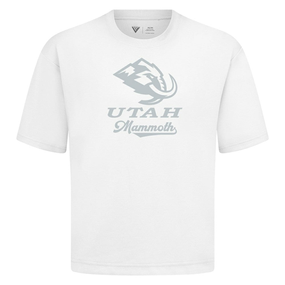 Utah Mammoth Levelwear Shadow Surge Luxe Signature Knit T-Shirt White