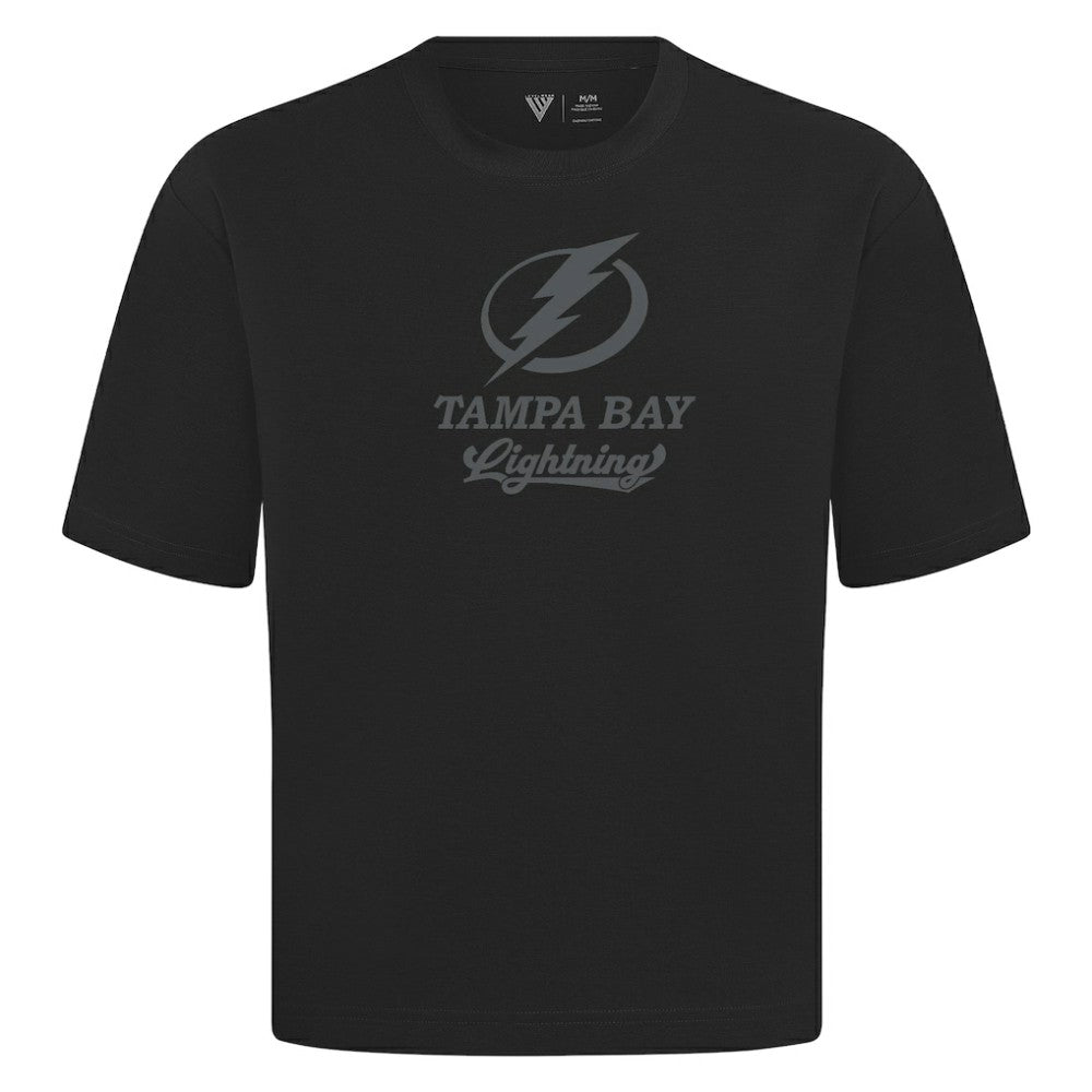 Tampa Bay Lightning Levelwear Shadow Surge Luxe Signature Knit T-Shirt Black