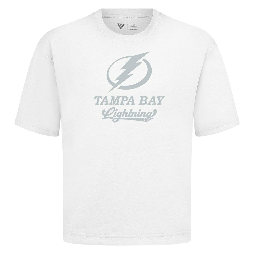 Tampa Bay Lightning Levelwear Shadow Surge Luxe Signature Knit T-Shirt White