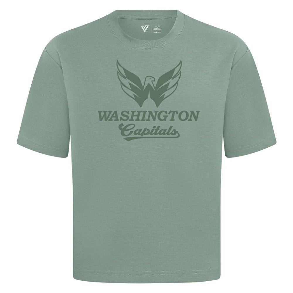Washington Capitals Levelwear Shadow Surge Luxe Signature Knit T-Shirt Green