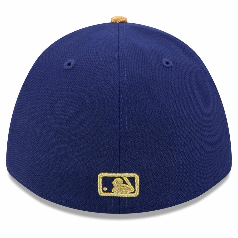 Los Angeles Dodgers 2026 Gold Collection M-Crown 39THIRTY Flex Hat Royal | New Era