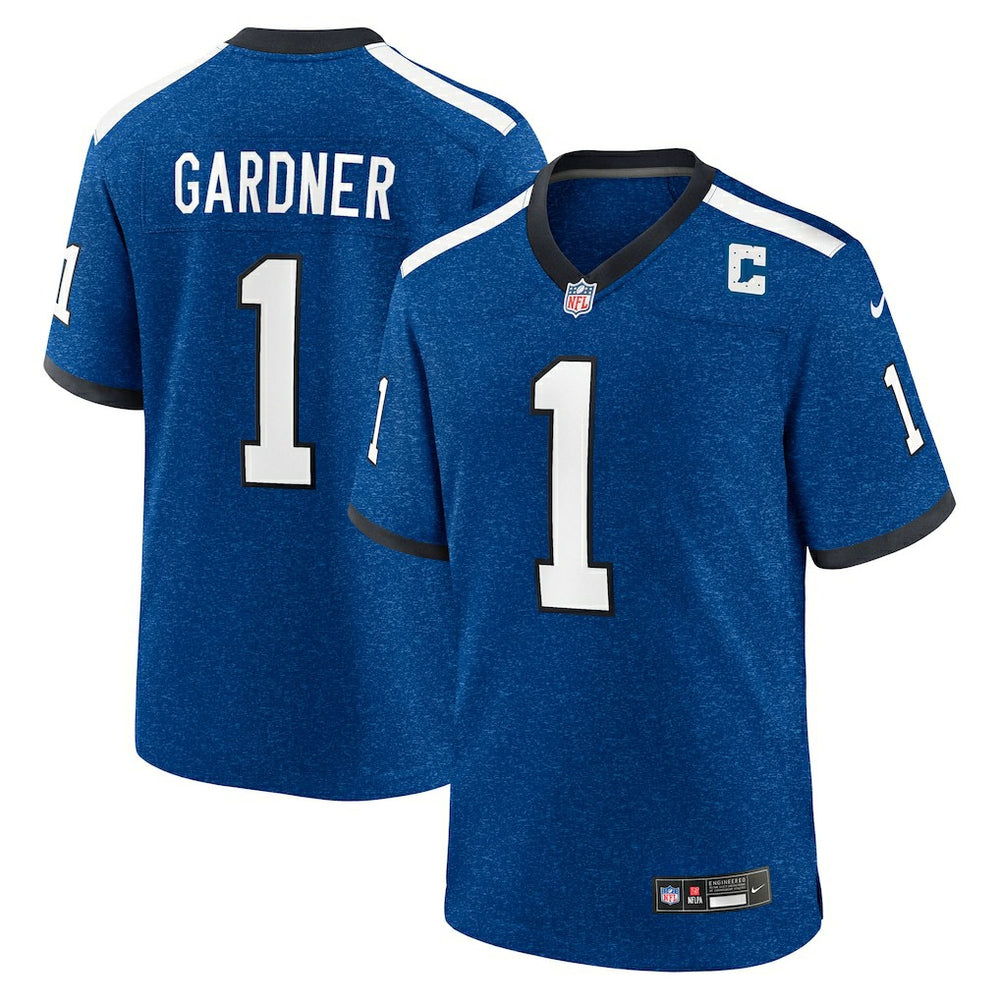 Ahmad Sauce Gardner Indianapolis Colts Alternate 2 Indiana Nights Game Jersey - Heather Royal
