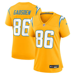 Oronde Gadsden Los Angeles Chargers Women's Alternate Charger Power Game Jersey - Gold