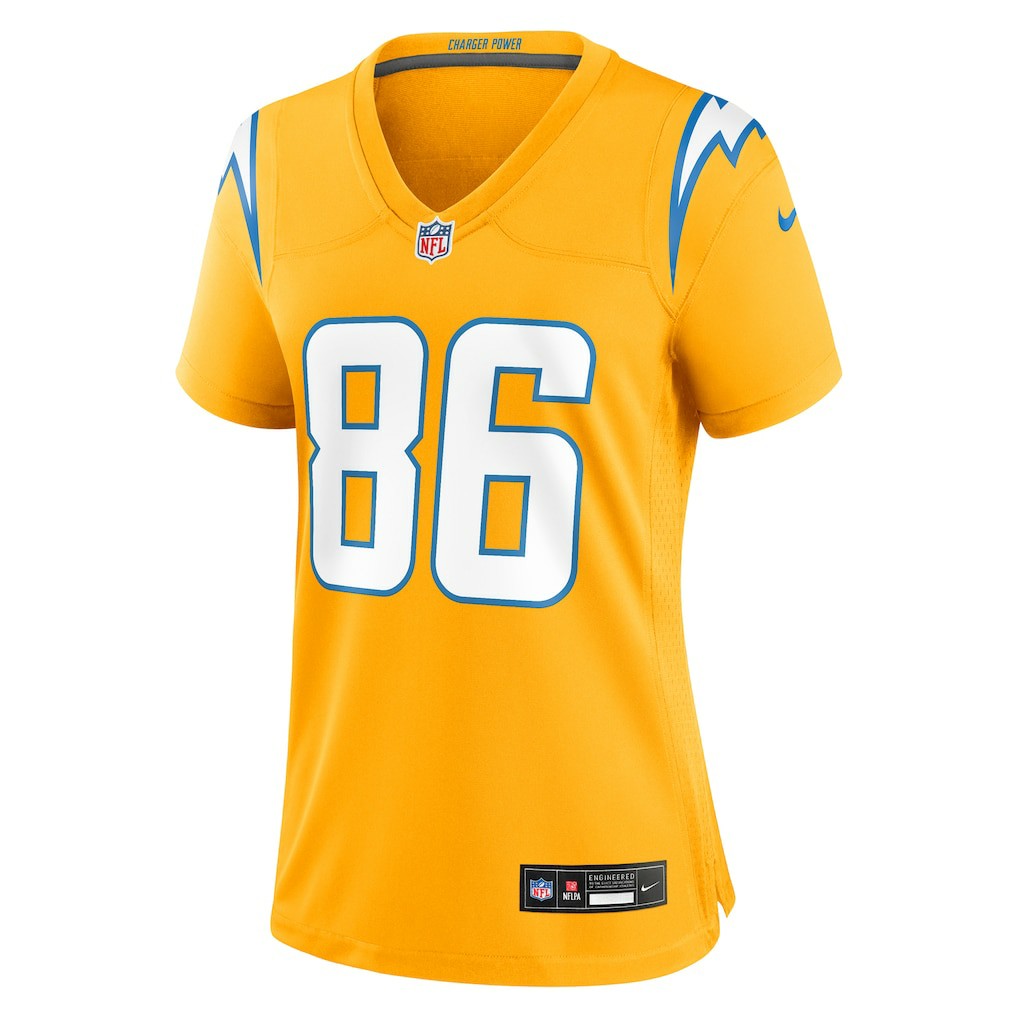 Oronde Gadsden Los Angeles Chargers Women's Alternate Charger Power Game Jersey - Gold