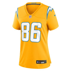 Oronde Gadsden Los Angeles Chargers Women's Alternate Charger Power Game Jersey - Gold