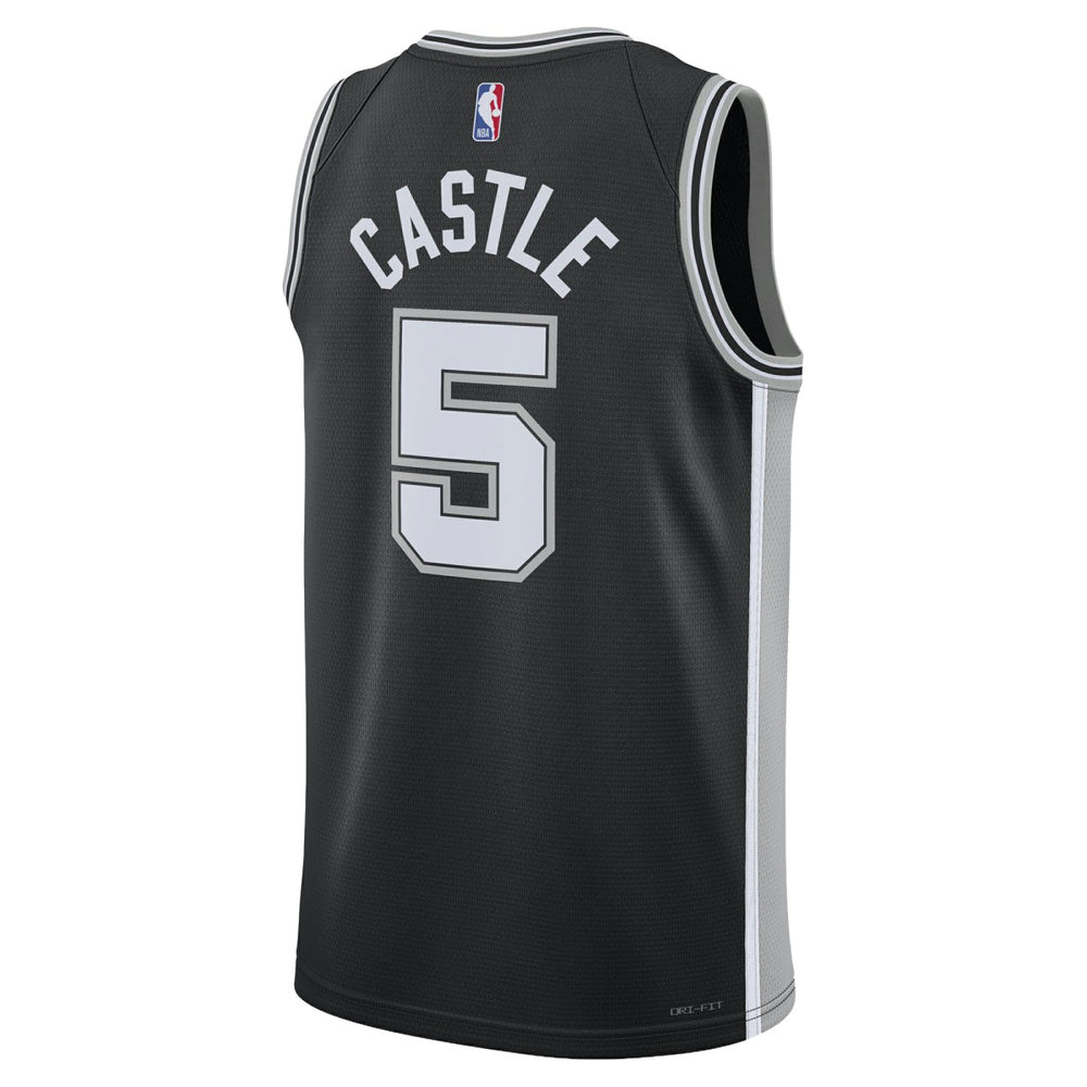 Stephon Castle San Antonio Spurs Unisex Swingman Jersey - Icon Edition - Black