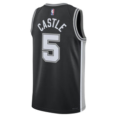 Stephon Castle San Antonio Spurs Unisex Swingman Jersey - Icon Edition - Black
