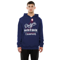 Los Angeles Dodgers Back-to-Back World Series Champions Hollywood Sign Hoodie Navy | New Era