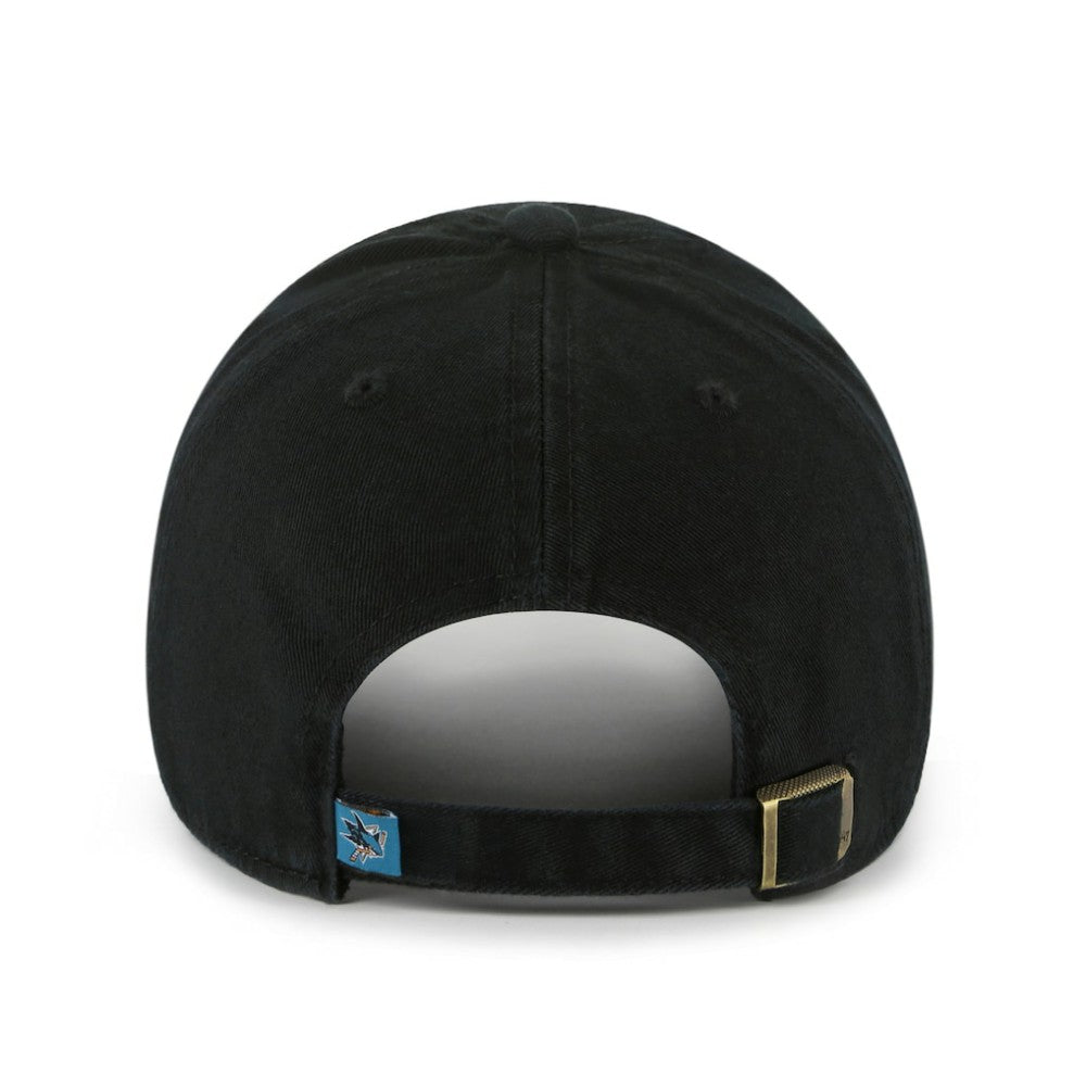 San Jose Sharks '47 Logo Clean Up Adjustable Hat Black