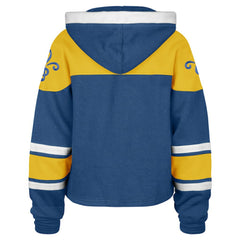 St. Louis Blues '47 Women's Cropped Lacer Hoodie Blue
