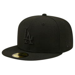 Los Angeles Dodgers 2024/25 Back to Back Champions Circle Side Patch Fitted 59FIFTY Hat Black | New Era