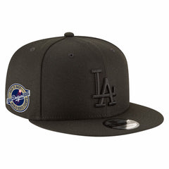 Los Angeles Dodgers 2024/25 Back-to-Back Champions Circle Side Patch 9FIFTY Snapback Hat Black | New Era