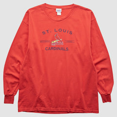 St. Louis Cardinals CSA 2000s Long Sleeve T-shirt Red Vintage