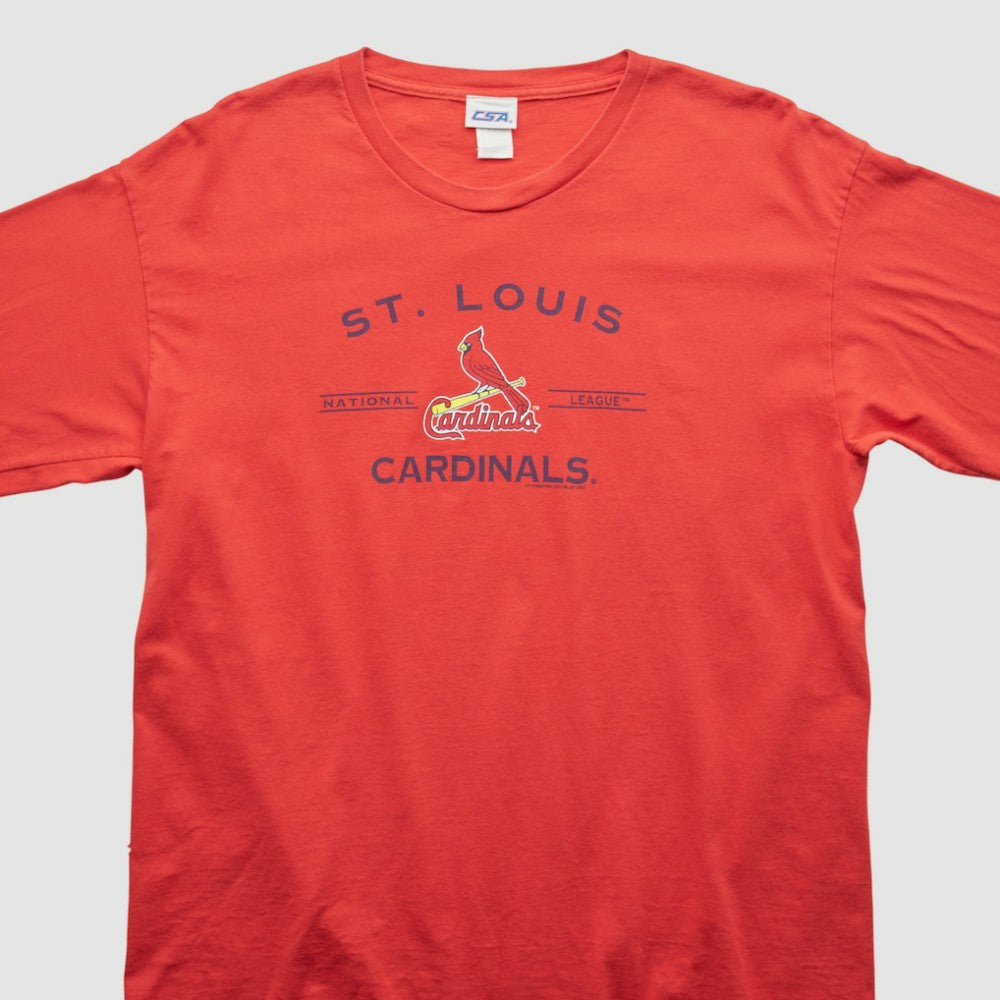 St. Louis Cardinals CSA 2000s Long Sleeve T-shirt Red Vintage