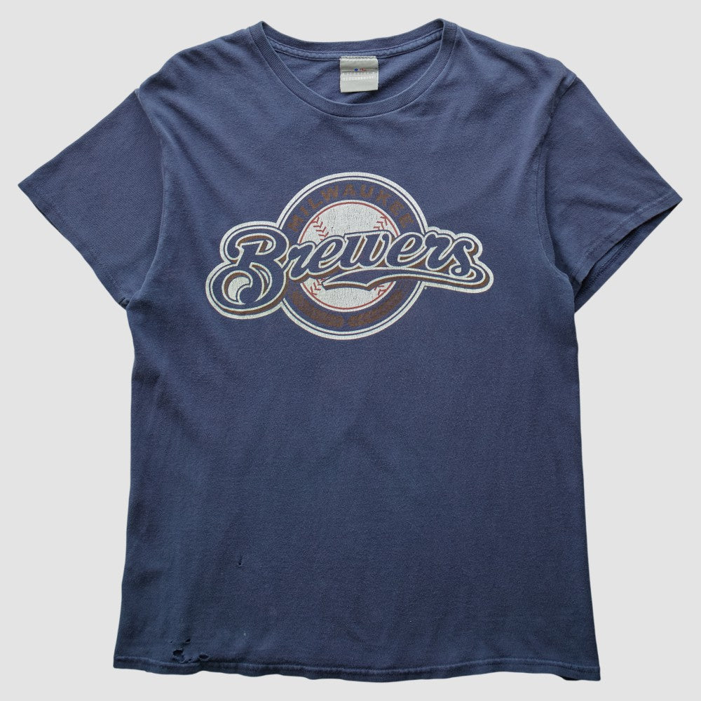Milwaukee Brewers MLB 2000s T-shirt Navy Vintage