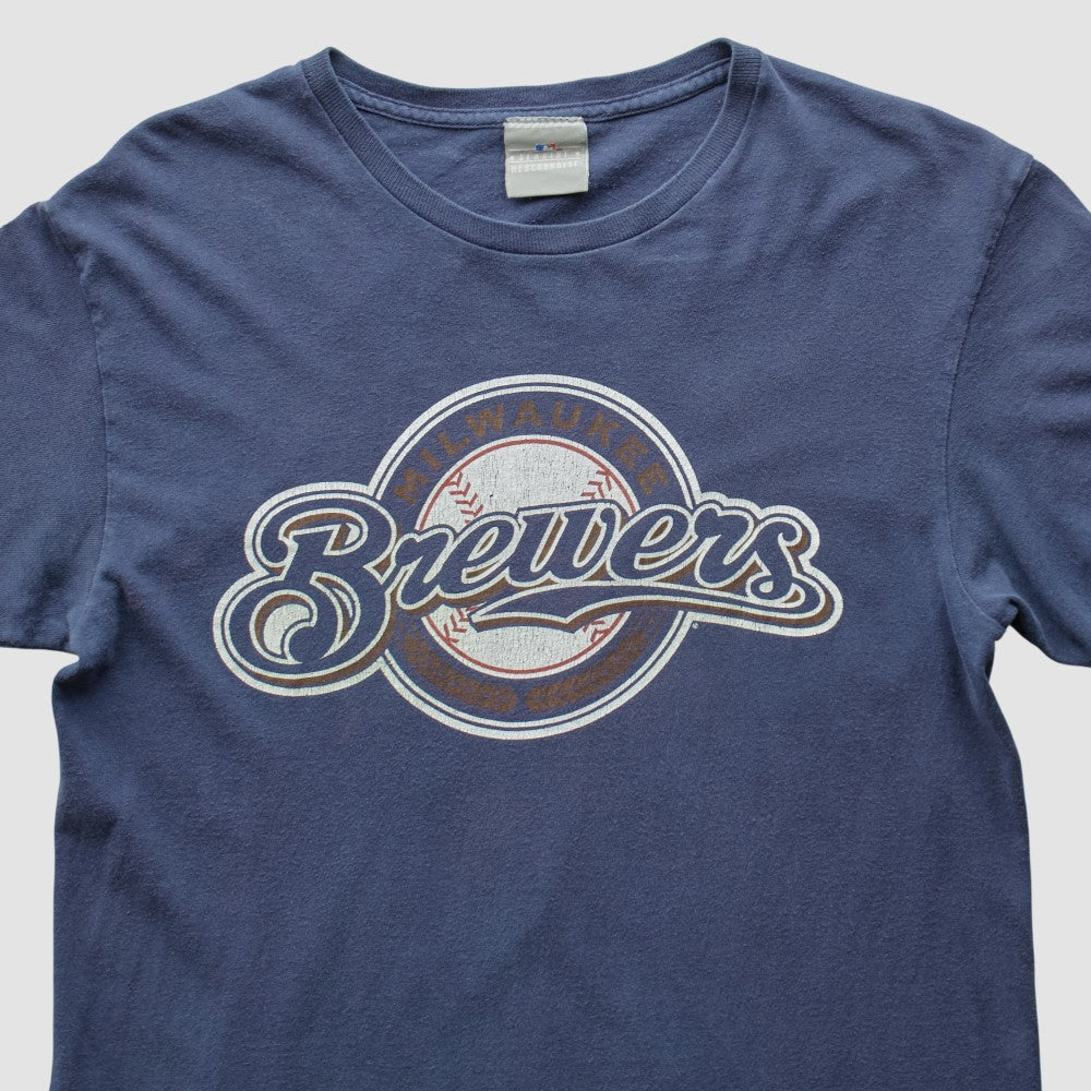 Milwaukee Brewers MLB 2000s T-shirt Navy Vintage