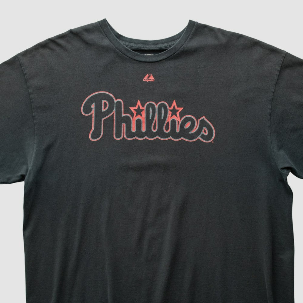 Philadelphia Phillies Majestic 2010s T-shirt Black Vintage