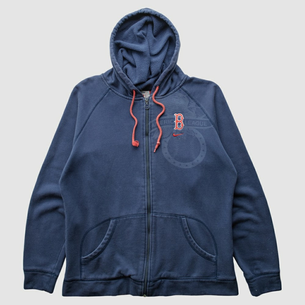 Boston Red Sox 2000s Hooded Full Zip Sweatshirt Navy Vintage | Nike