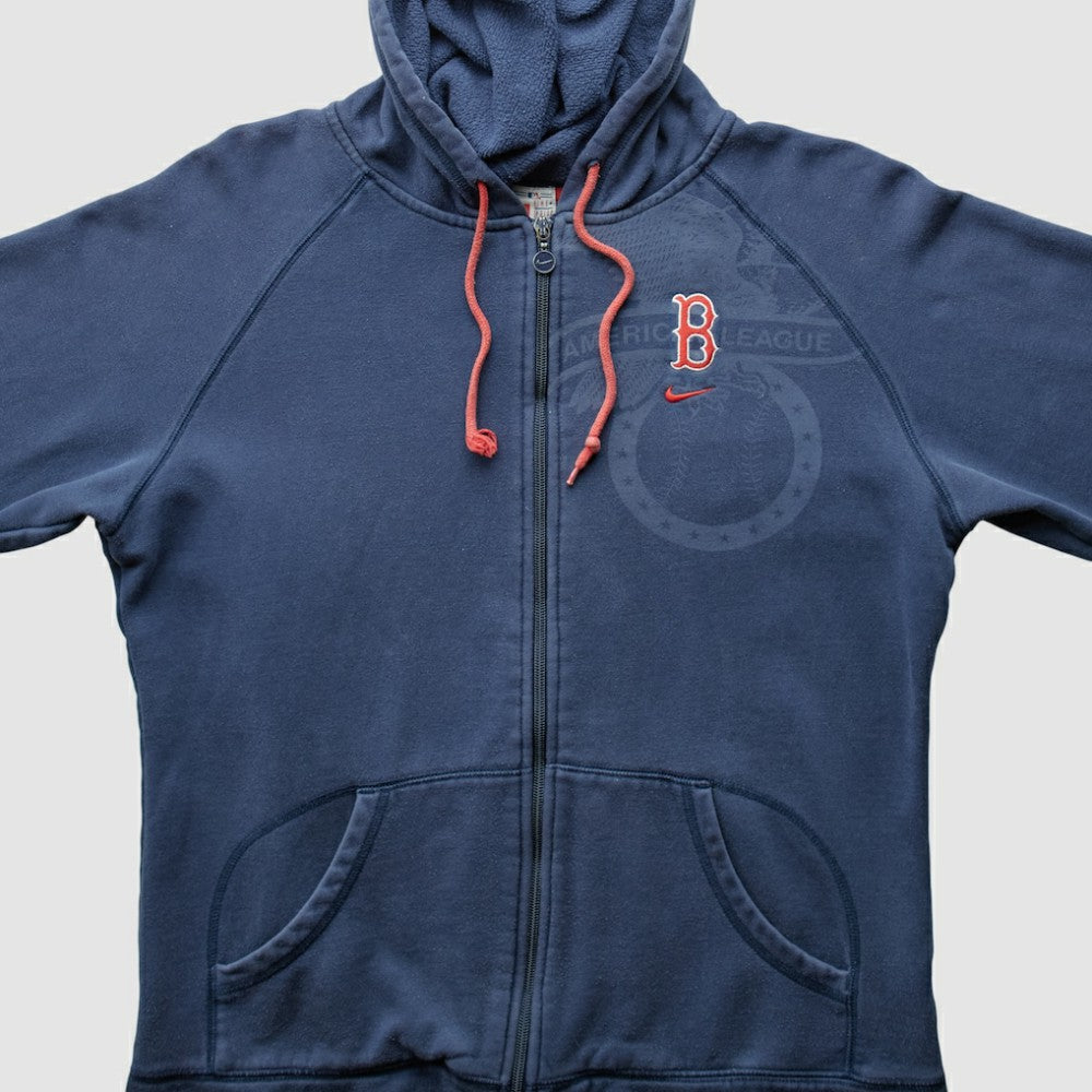 Boston Red Sox 2000s Hooded Full Zip Sweatshirt Navy Vintage | Nike