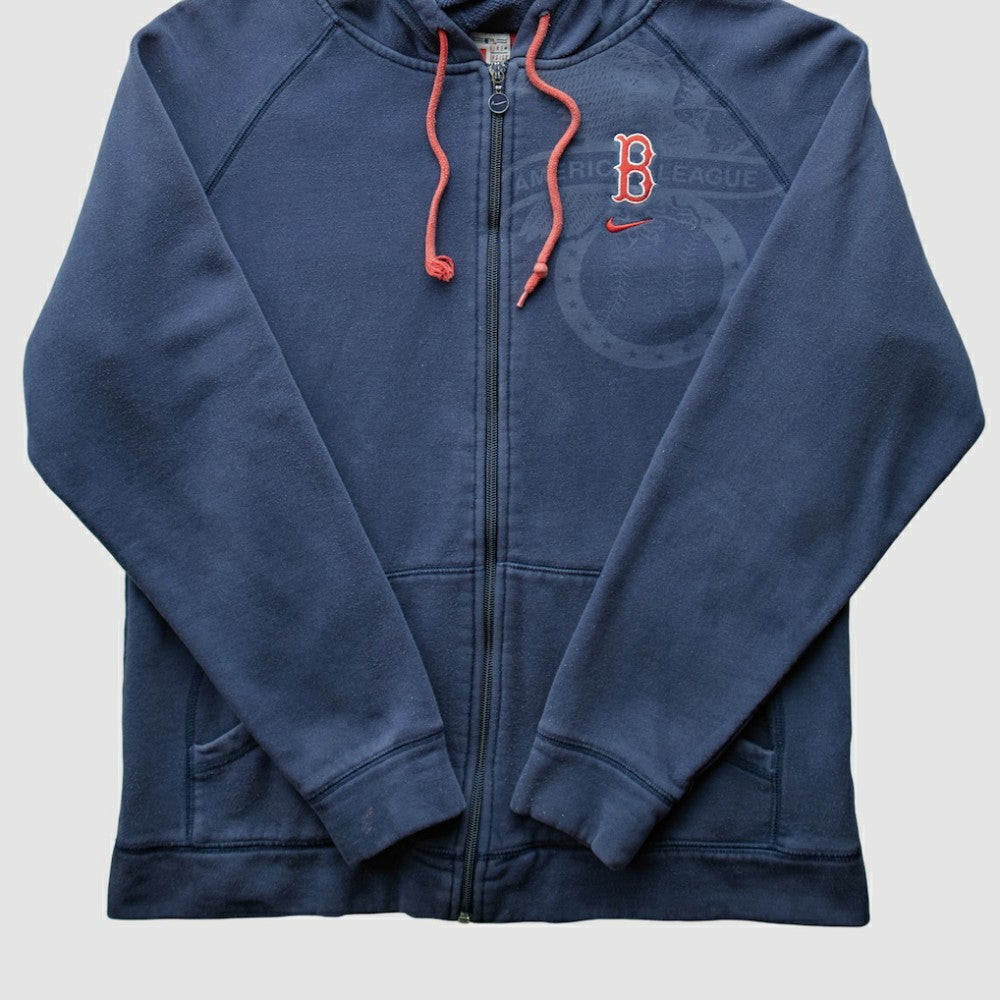 Boston Red Sox 2000s Hooded Full Zip Sweatshirt Navy Vintage | Nike