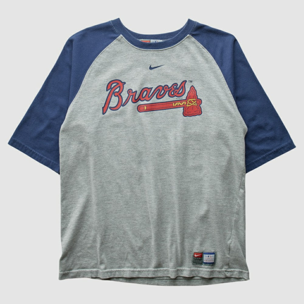 Atlanta Braves 2000s T-shirt Gray Vintage | Nike