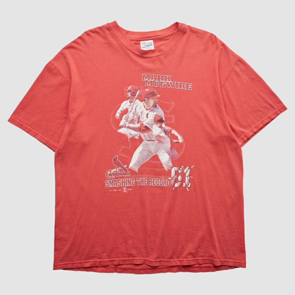 St. Louis Cardinals Hanes 1998 T-shirt Red Vintage