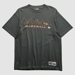 Baltimore Orioles Majestic 2000s T-shirt Charcoal Vintage