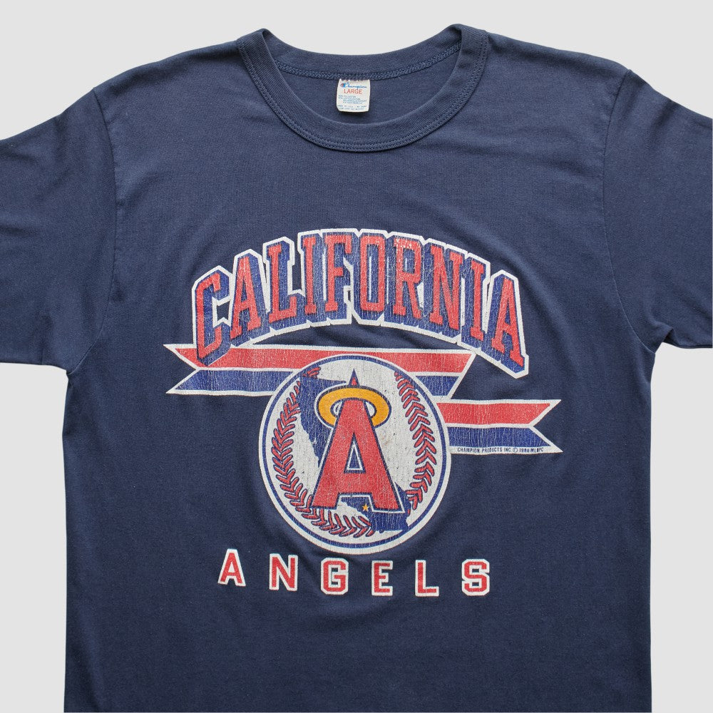Los Angeles Angels Champion 90s T-shirt Navy Vintage