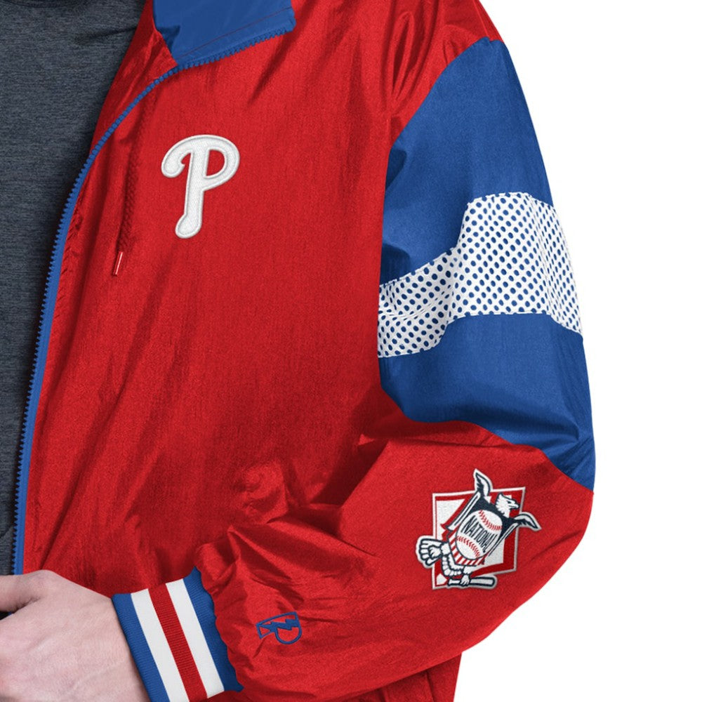 Philadelphia Phillies Pro Player Legacy Lightweight Full-Zip Hooded Jacket Red/Royal