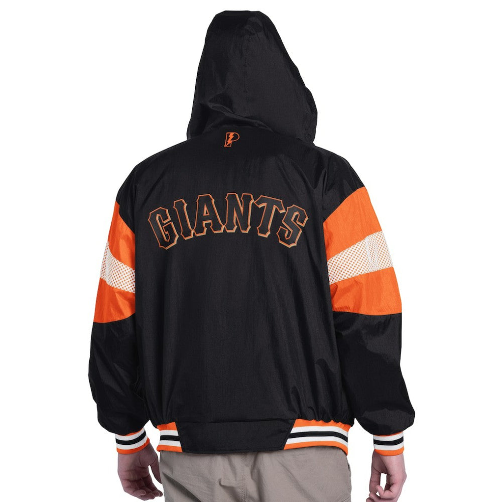 San Francisco Giants Pro Player Legacy Lightweight Full-Zip Hooded Jacket Black/Orange