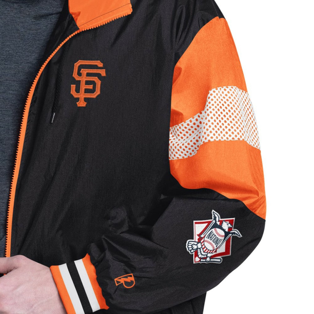 San Francisco Giants Pro Player Legacy Lightweight Full-Zip Hooded Jacket Black/Orange