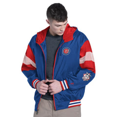 Chicago Cubs Pro Player Legacy Lightweight Full-Zip Hooded Jacket Royal/Red