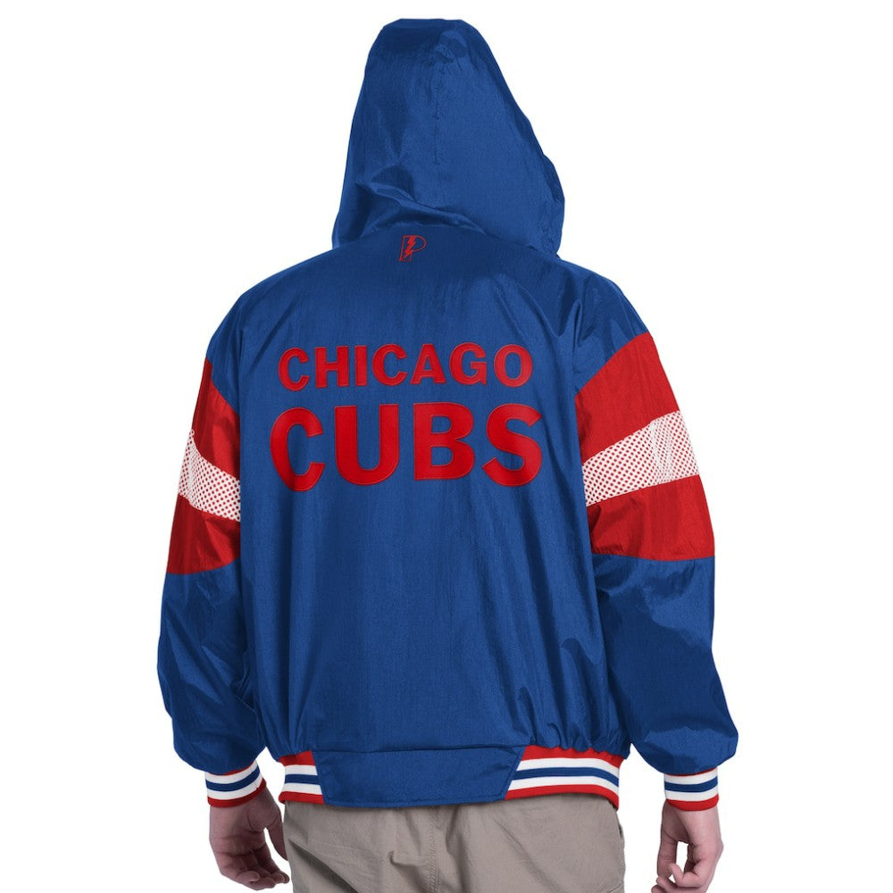 Chicago Cubs Pro Player Legacy Lightweight Full-Zip Hooded Jacket Royal/Red