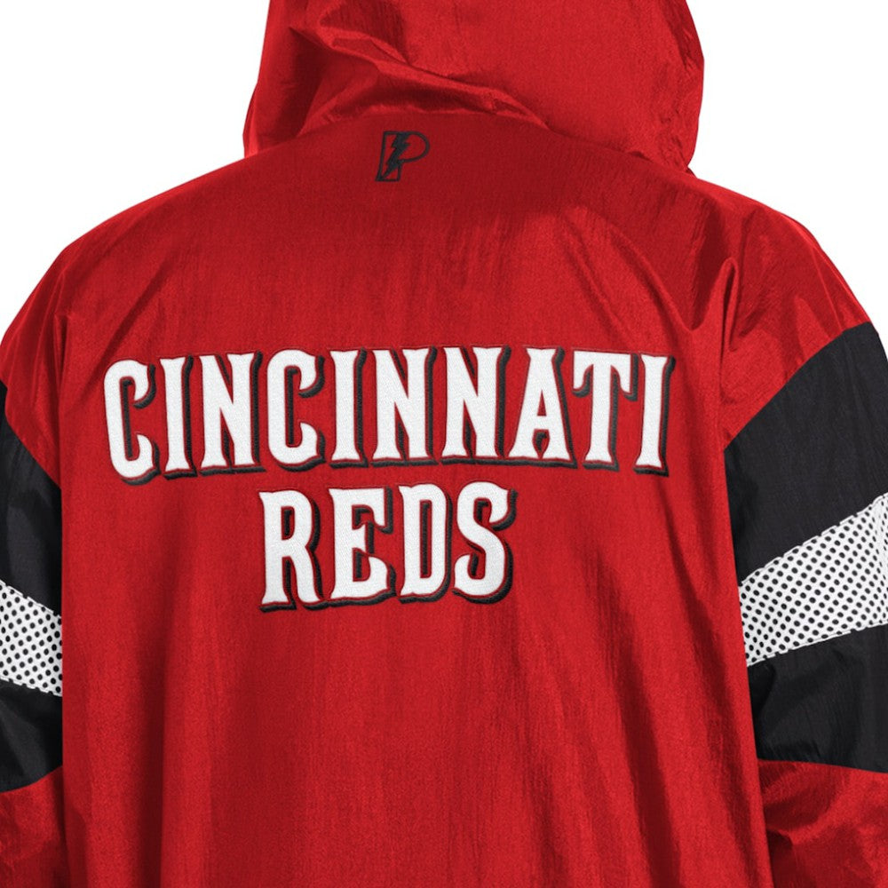 Cincinnati Reds Pro Player Legacy Lightweight Full-Zip Hooded Jacket Red/Black