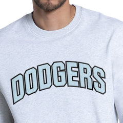 Los Angeles Dodgers Starter Face of Ice Blue French Terry Sweatshirt Gray