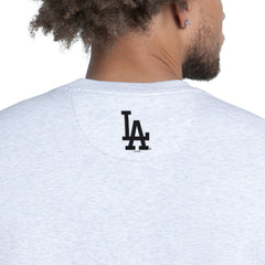 Los Angeles Dodgers Starter Face of Ice Blue French Terry Sweatshirt Gray