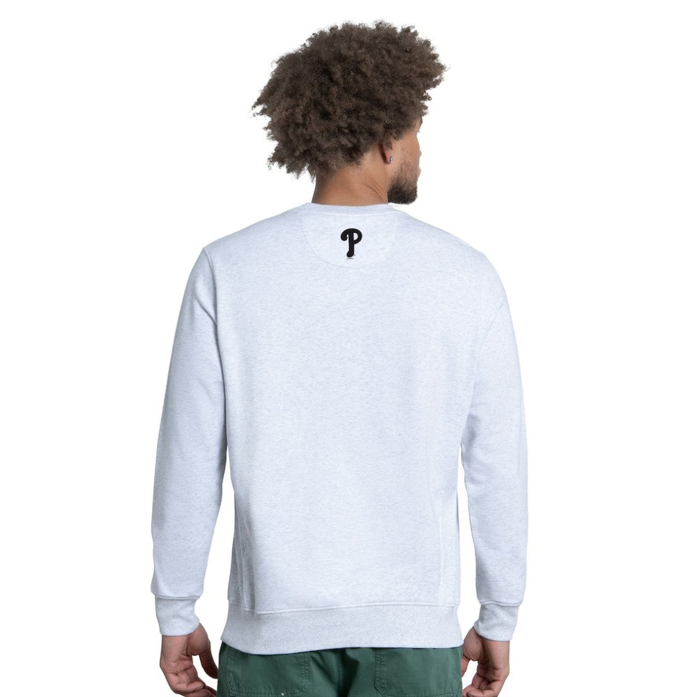 Philadelphia Phillies Starter Face of Ice Blue French Terry Sweatshirt Gray