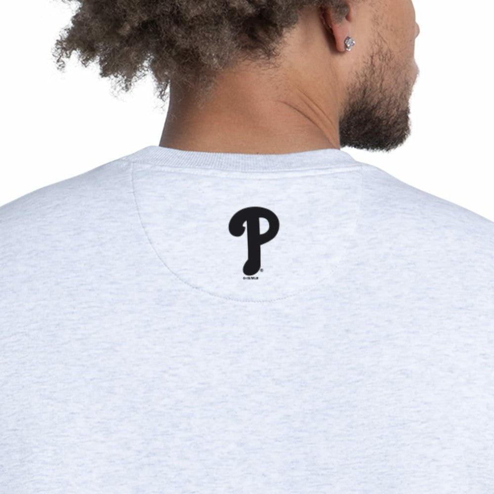 Philadelphia Phillies Starter Face of Ice Blue French Terry Sweatshirt Gray